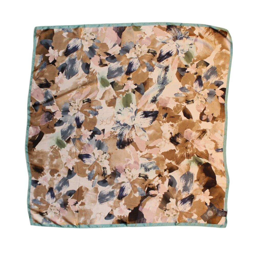 Vince Camuto Floral Smash 100% Silk 36" Square Scarf #VC2386